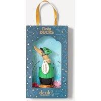 DCUK Natural Wooden Dinky Cyclist Duck in Green