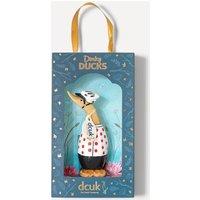 DCUK Natural Wooden Dinky Cyclist Duck in Brown