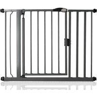 Safetots Auto Close Gate Pressure Fit Baby Gate in Grey | Size: 82.2 cm - 89.2 cm