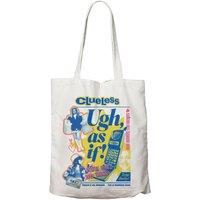 Clueless Cotton Tote Bag in White