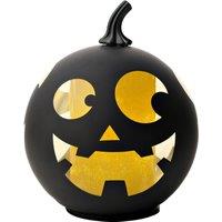 The Novelties Company Hocus Pocus Black LED Glass Pumpkin- Large