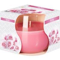 KDMD Scented Glass Jar Candle - Rose in Pink