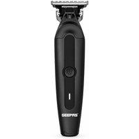 Geepas Professional Hair & Beard Trimmer Cordless Rechargeable Grooming Kit in Black