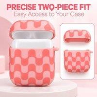BluCore Playful Pink Wave Silicone Earbud Case