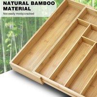 FORGEVIO Bamboo - 32/42/52x43cm Cutlery Tray in Natural | Size: 0.6m2