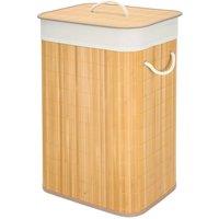 EONLION Bamboo Laundry Basket Foldable 72L in Natural | Size: 100 cm x 15 cm