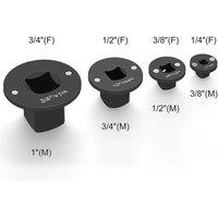 SPETLEK 4PCS/Set Low Profile Impact Socket Adapter Set Drive in Black | Size: 1000mm x 400mm