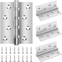 SPETLEK 4 Stainless Steel Butt Door Hinges 2.0mm Thick Heavy in Silver | Size: 1000mm x 400mm