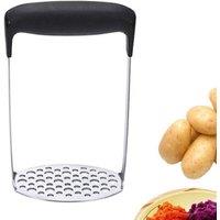 SPETLEK Potato Vegetable Stainless Steel Masher Kitchen in Silver | Size: 100 cm x 15 cm