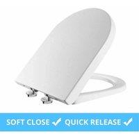 PAWNORA SLOW SOFT CLOSE WHITE TOILET SEAT