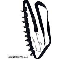 PAWNORA Non-Slip Hooks Baseball Cap Rack in Black