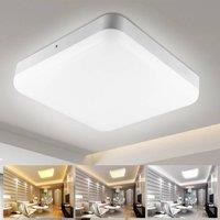 PAWNORA Modern LED Ceiling Light Square Panel in White