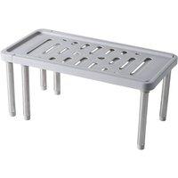 FORGEVIO Adjustable Pantry Shelf Organiser Kitchen in Grey | Size: 0.6m2