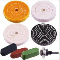 SPETLEK 8Pcs Spiral Stitched Cotton Buffing Polishing Wheel Mop | Size: 1000mm x 400mm