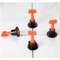 SPETLEK 50 Clips + 1 Wrench Tile Leveling System Kit in Orange | Size: 1000mm x 400mm