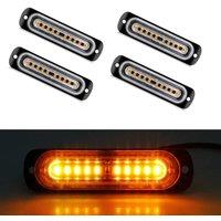 SPETLEK Amber Strobe Flashing Recovery Lightbar Truck in Black