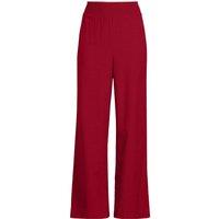 Lands' End Women's Lightweight Pull On Trousers in Dark Red | Size: 16-18