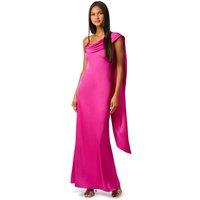 Adrianna by Adrianna Papell Women's Cowl Sash Long Dress in Pink | Size: 14
