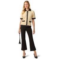 Adrianna Papell Women's Short Sleeve Cardigan in Cream | Size: Large