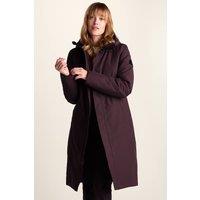 TOG24 Women's 'Dalton' Longline Waterproof Insulated Coat in Purple | Size: 16