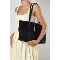 Where's That From Women's Grexina Tote Bag With Trim Detail in Black