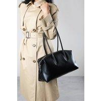 Where's That From Women's Girelle Leather Bowler Bag in Black