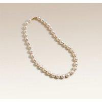 The Colourful Aura Women's Large Ivory Lightweight White Round Pearl Bridesmaid Statement Choker Necklace