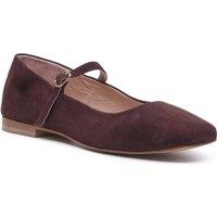 Hush Puppies Women's Pasha Suede Ballerina in Chocolate | Size: 8