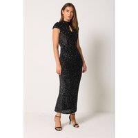 Long Tall Sally Women's Tall Keyhole Maxi Dress in Black | Size: 22-24