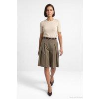 Dilvin Women's Tailored Pull-On Shorts in Khaki | Size: Small
