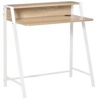 Rolipo 84 x 45cm Writing Desk With Storage Shelf in Natural | Size: 84 x 45 cm
