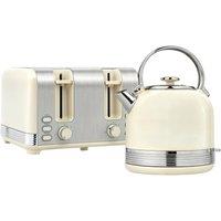 Rolipo Cream Kettle & Toaster Set, 3000W Rapid Boil Electric Kettle