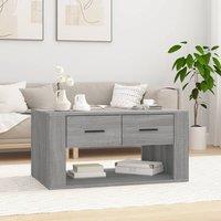 Berkfield Home Coffee Table Grey Sonoma 80x50x40 cm Engineered Wood | Size: 80 x 50 x 40 cm