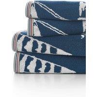 Lobster Creek Channel Sailing Boats Cotton Towel in Navy | Size: Bath Sheet