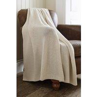 Lobster Creek Saunton Soft Touch Knitted Luxury Throw in Beige | Size: 130 cm x 170 cm