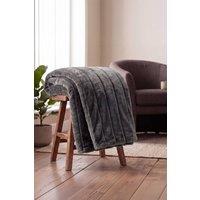 Deyongs Hockley Supersoft Fux Quilted Throw in Grey | Size: 130 cm x 150 cm