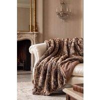 The Lyndon Company Honeyveld Soft Luxe Faux Fur Throw | Size: 150 cm 200 cm