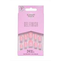 Elegant Touch Women's Gel Finish False Nails - Perfect Pink