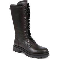 Jones Bootmaker Women's Mika Leather Lace-Up Boots in Black | Size: 7