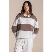 Craghoppers Women's Elements Rugby Long Sleeved T-Shirt in Brown | Size: 20