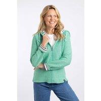 Weird Fish Women's Chicoa Full Zip Macaroni Hoodie in Mint | Size: 8