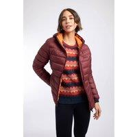 Weird Fish Women's Eshka Lightweight Padded Jacket in Crimson | Size: 22