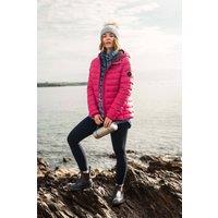 Weird Fish Women's Eshka Lightweight Padded Jacket in Dark Pink | Size: 20