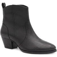 Bellissimo Women's Smart Leather Ankle Boots in Black | Size: 4