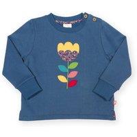 Kite Girl's Folksy Bloom Sweatshirt in Navy | Size: 5 Years