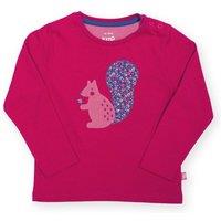 Kite Girl's Lucky Squirrel T-Shirt in Pink | Size: 8 Years