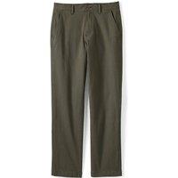 Lands' End Men's Comfort Waist Classic Fit Flannel Lined Stretch Chinos in Dark Green | Size: 36R