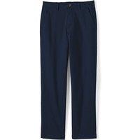 Lands' End Men's Comfort Waist Classic Fit Flannel Lined Stretch Chinos in Dark Navy | Size: 32XL