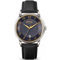 Rotary Men's RGS10083-05 Heritage 39mm Quartz Watch in Black