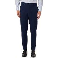 XPOSED Men's Finley Oliver Prince of Wales Check Tailored Suit Trousers in Navy | Size: 40
